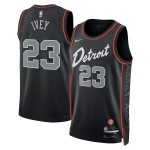 Maillot NBA Detroit Pistons Jaden Ivey Nike 2023-24 City Edition Noir Swingman - Homme